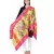 Mustered & Multicolour Viscose Rayon Cotton Floral Woven Design Shawl