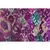Purple & Multicolour Viscose Rayon Printed Geometric Frayed Scarf