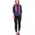 Copper 100% Silk Woven Design Lycra Ombrey Tasselled Fringed Scarf