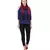 Maroon & Black Viscose Rayon Woven & Self Design Fringed Stole