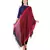 Maroon & Black Viscose Rayon Woven & Self Design Fringed Stole