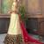 Wedding Designer Cream Satin Silk Bridal Lehenga