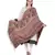 Brown & Multicolour Floral Viscose Jacquard Shawl (70x200 cm)