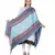 Light Blue & Multicolour Paisley Viscose Jacquard Shawl (70x200 cm)