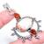 Morganite Quartz, Carnelian  Silver Jewelry Pendant 2.60 inches