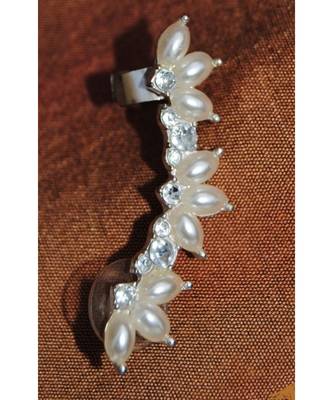Pearl Left Ear Clip Stud Ear Cuff 1