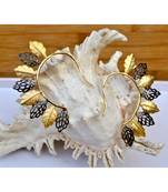 Modern Black Gold Ear Cuffs