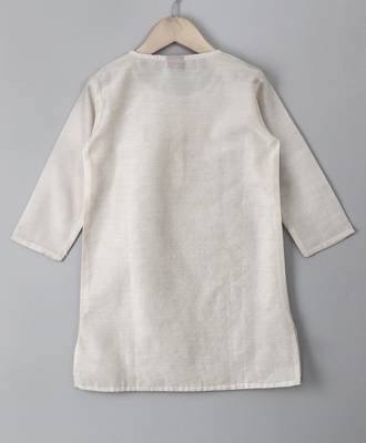 White Stylish Boys Kurta Pyjama set 5