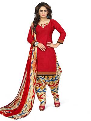 Red Plain Cotton Salwar 1