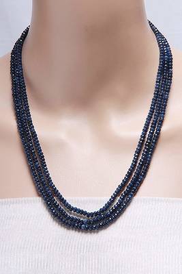 Blue Multi Layer Onyx Necklaces 1