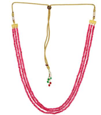 Pink Multi Layer Onyx Necklaces 2