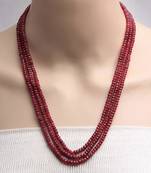 Maroon Multi Layer Pearl Necklaces