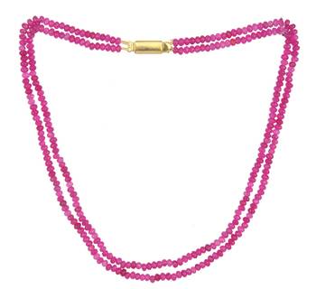 Purple 2 Layered Onyx Necklaces 1