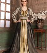 Gold Embroidered Crepe Islamic Kaftans