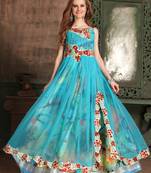 Multicolor Embroidered Crepe Islamic Kaftans