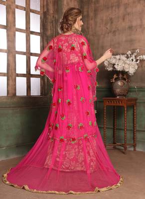 Beige Embroidered Crepe Islamic Kaftans 3