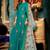 Turquoise Embroidered Silk Salwar With Dupatta