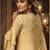 Yellow Embroidered Silk Salwar With Dupatta