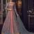 Grey Embroidered Net Salwar With Dupatta