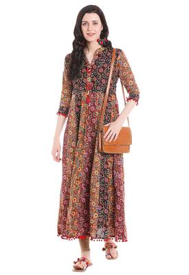 Multicolor printed viscose kurtas-and-kurtis 2