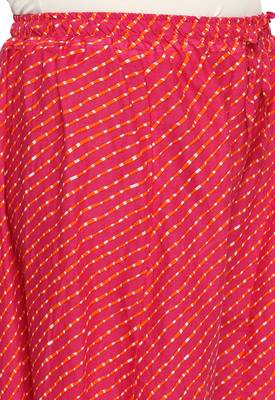 Ishin Women's Cotton Pink Printed Wide leg Palazzos 5