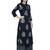 Blue printed rayon palazzo kurta
