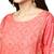Pink printed viscose palazzo kurta