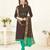 Brown banarasi cotton salwar