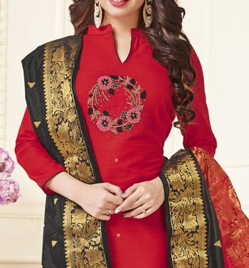 Red Banarasi Cotton Salwar 2