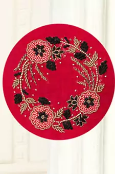 Red Banarasi Cotton Salwar