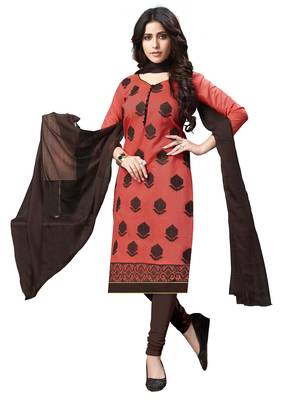 Peach Embroidered Chanderi Salwar 1