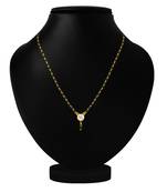 Gold diamond mangalsutra
