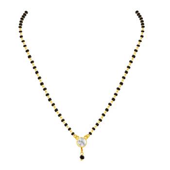 Gold diamond mangalsutra 2