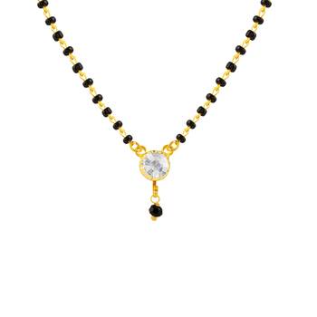 Gold diamond mangalsutra 3