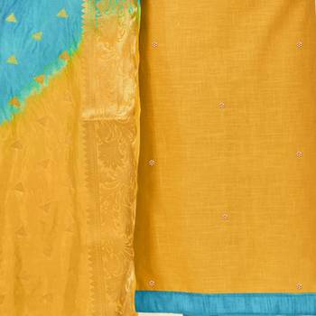 Yellow Banarasi Cotton Salwar 3