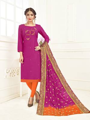 Pink banarasi cotton salwar 1