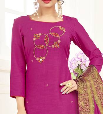 Pink banarasi cotton salwar 2