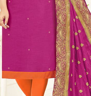Pink banarasi cotton salwar 3