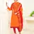 Orange banarasi cotton salwar