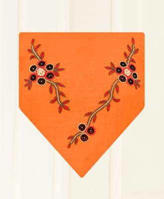 Orange banarasi cotton salwar 4