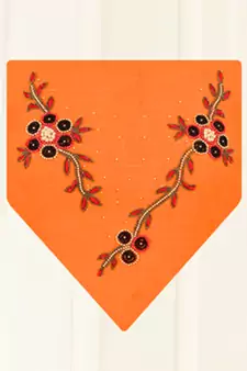 Orange banarasi cotton salwar