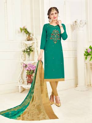 Green banarasi cotton salwar 1