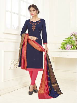 Blue banarasi cotton salwar 1