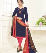 Blue banarasi cotton salwar