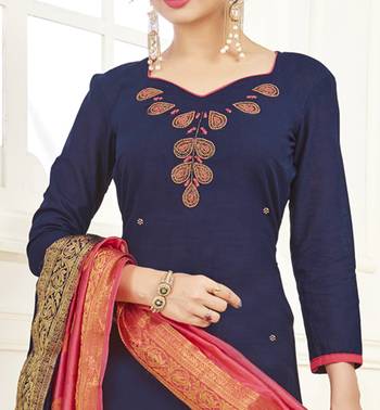 Blue banarasi cotton salwar 2