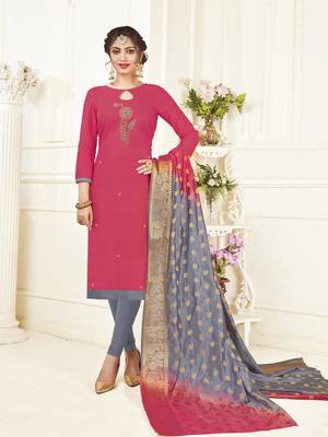 Pink banarasi cotton salwar 1