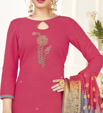Pink banarasi cotton salwar 2