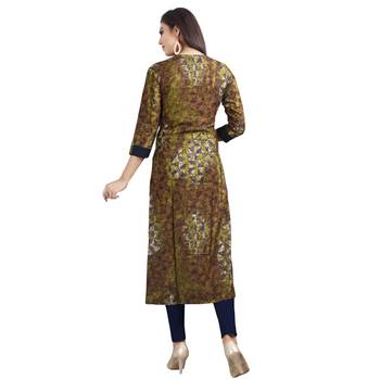 Multicolor printed rayon kurti 2