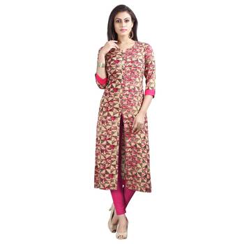 Multicolor printed rayon kurti 1