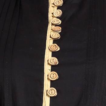 Black printed rayon kurti 5